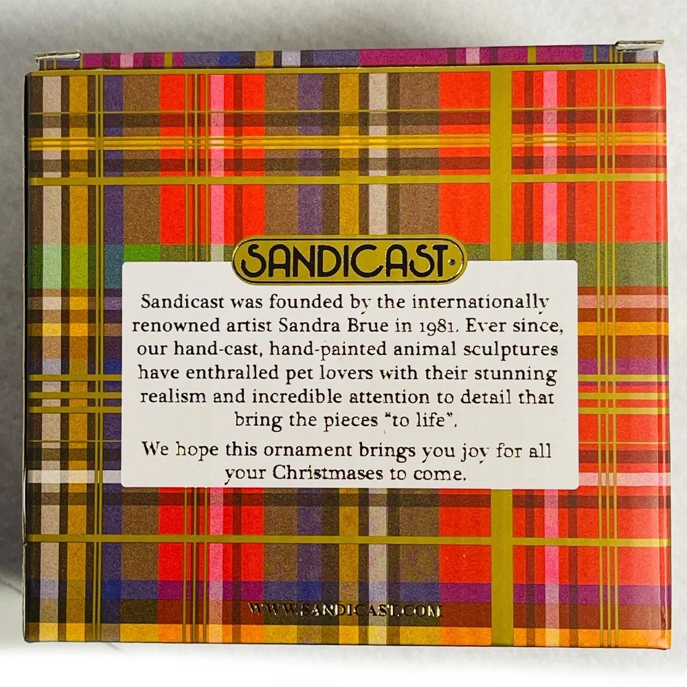 Sandicast Tan CHIHUAHUA with Red and White Christmas Scarf - Picture 9 of 13